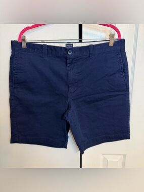 J. Crew Men's 9” inseam Navy Flat Front Chino Shorts